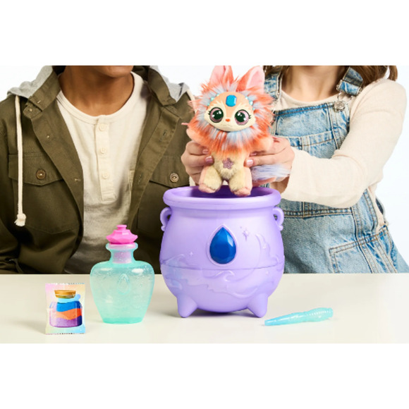 Magic Mixies Color Surprise Purple Cauldron Mixie Plushie Blue Eyes NWT - Picture 6 of 9
